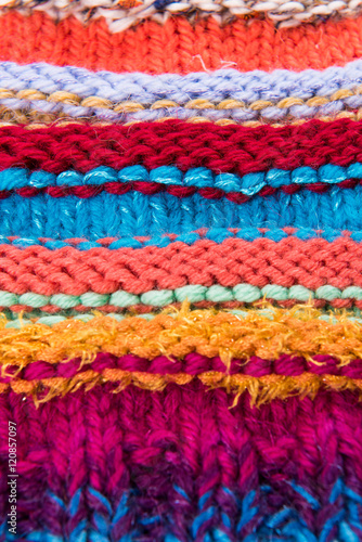 striped colorful wool texture © Leonid & Anna Dedukh