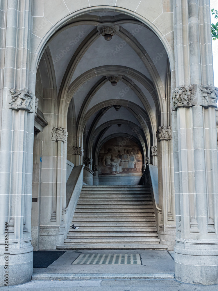 Obraz premium Arches columns and stairs