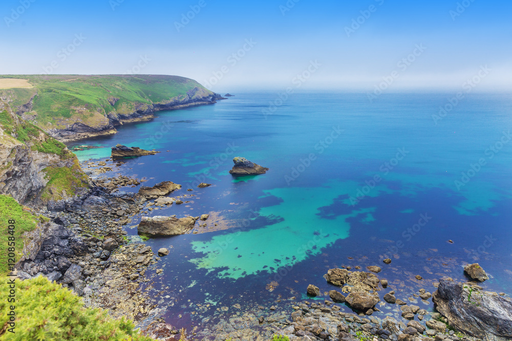 Obraz premium Popular Heritage Coast Atlantic ocean, Cornwall, England, United