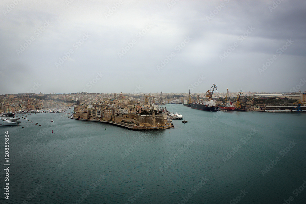 View on the fortress of Valetta, Malta