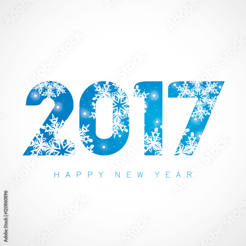 2017 Snowflakes - Blue version