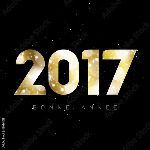 2017 - Bokeh doré sur fond noir