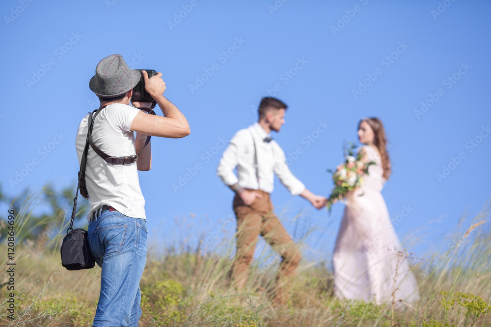 photographer in action