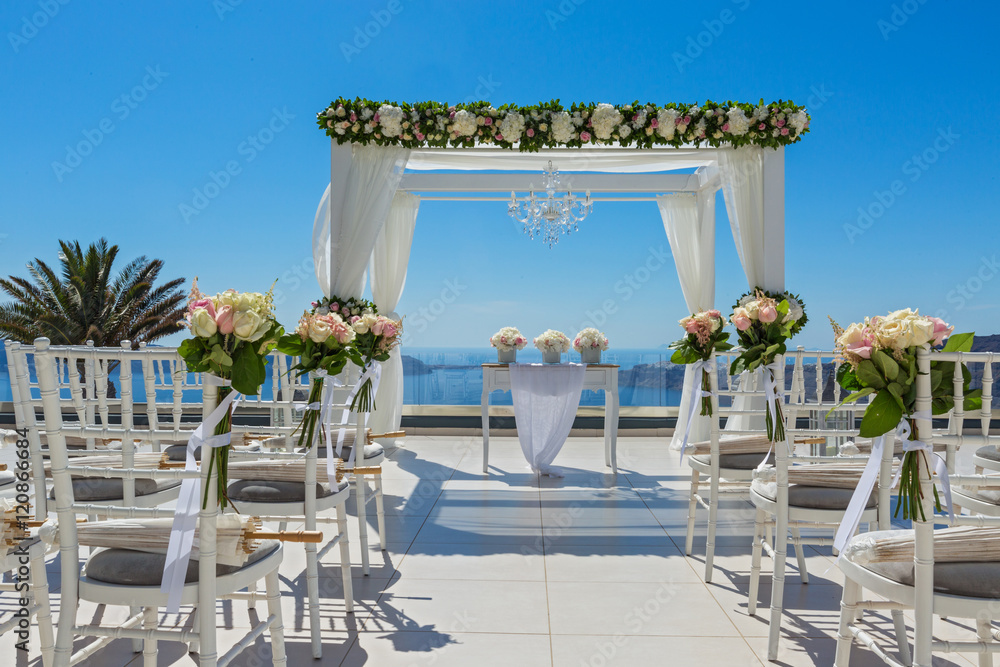 Fototapeta premium Holiday decorations for the wedding