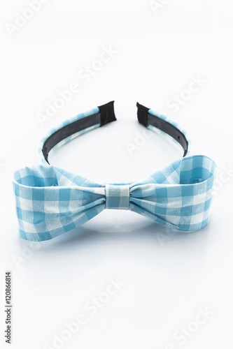 Blue and white headband