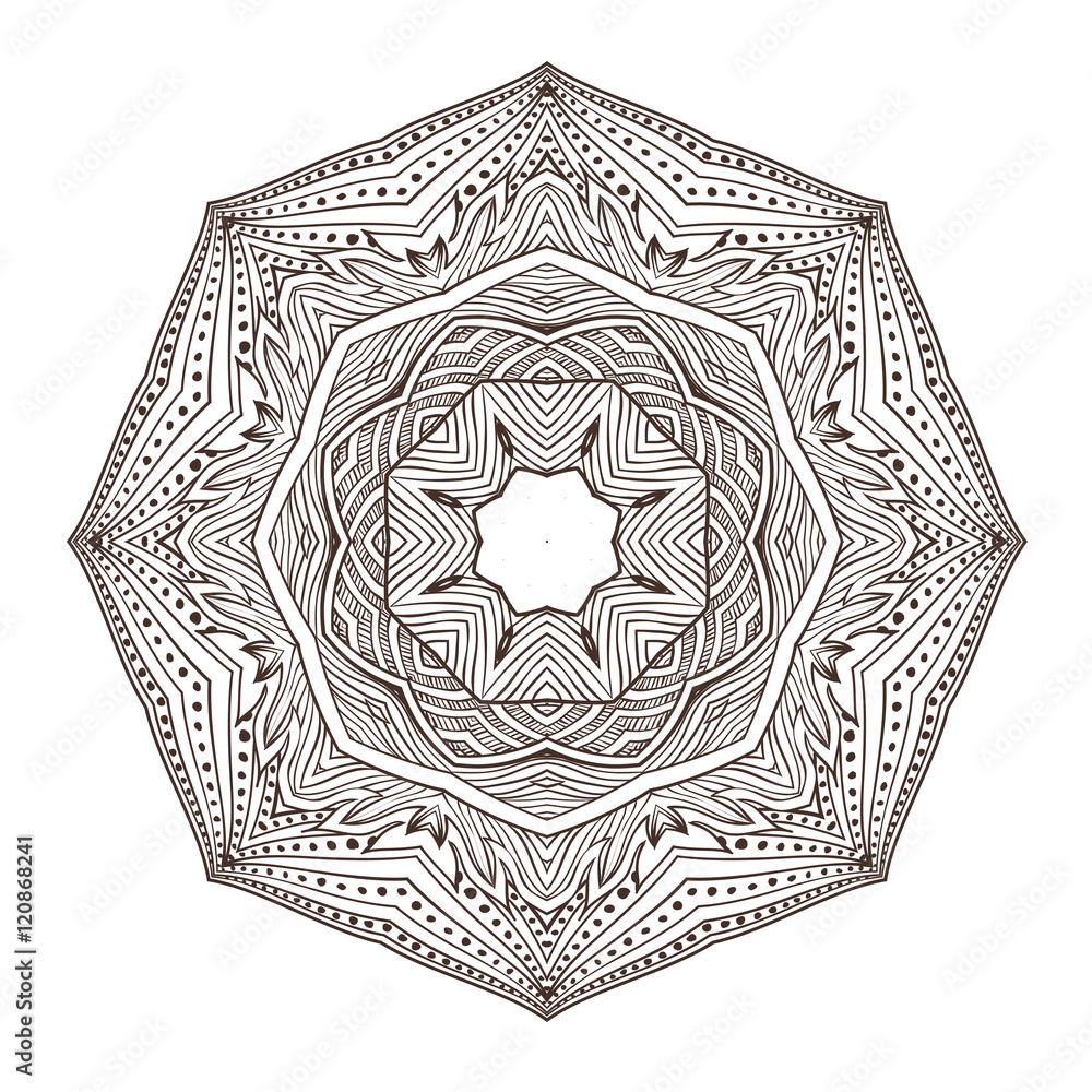 mandala Circular ornament