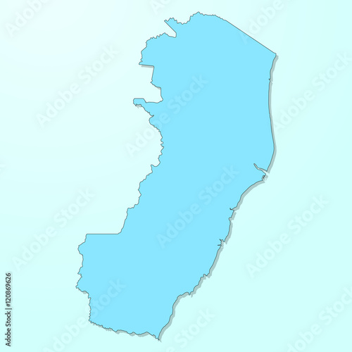 Espirito Santo blue map on degraded background vector