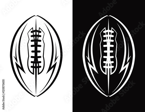 American Football Emblem Icon Illustration