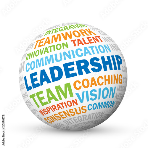 LEADERSHIP Vector Tag Cloud Sphere