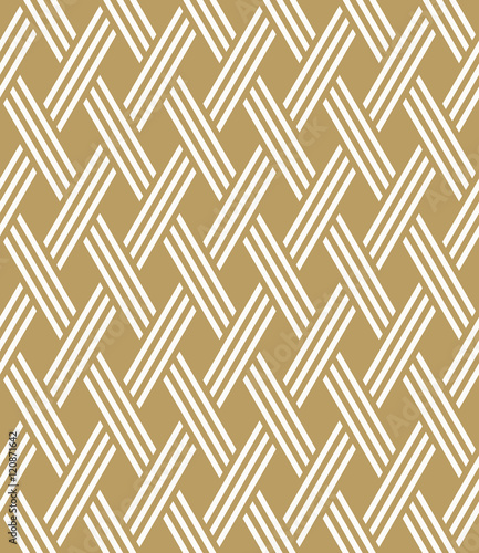 seamless art deco pattern of weaved  strips.