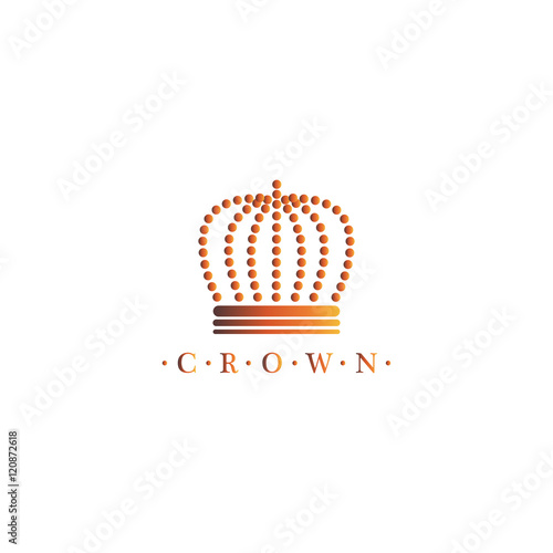 Royal Crown Icon - Isolated On White Background. Vector Illustration, Graphic Design. For Web, Websites, Print Material