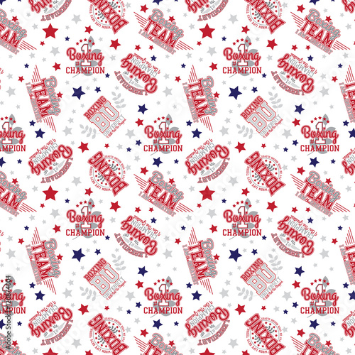 Boxing Theme Seamless