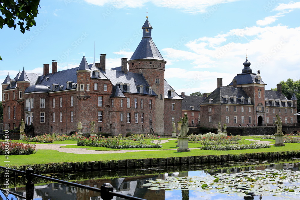 Fototapeta premium The historic Castle Anholt in North Rhine- Westphalia, Germany