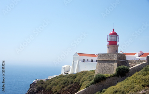 Lighthouse at Cape St. Vincent, Algarve, Portugal