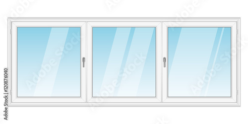 White PVC vector window