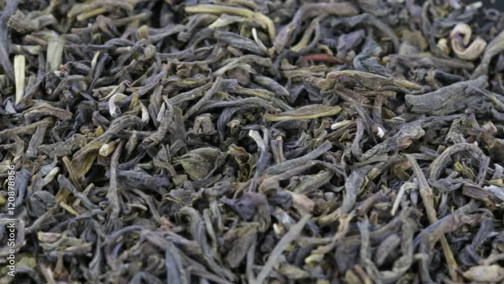 Green tea close up. Loop rotation. Front of the camera rotates plate with green tea Green tea close up. Loop rotation. Front of the camera rotates plate with green tea