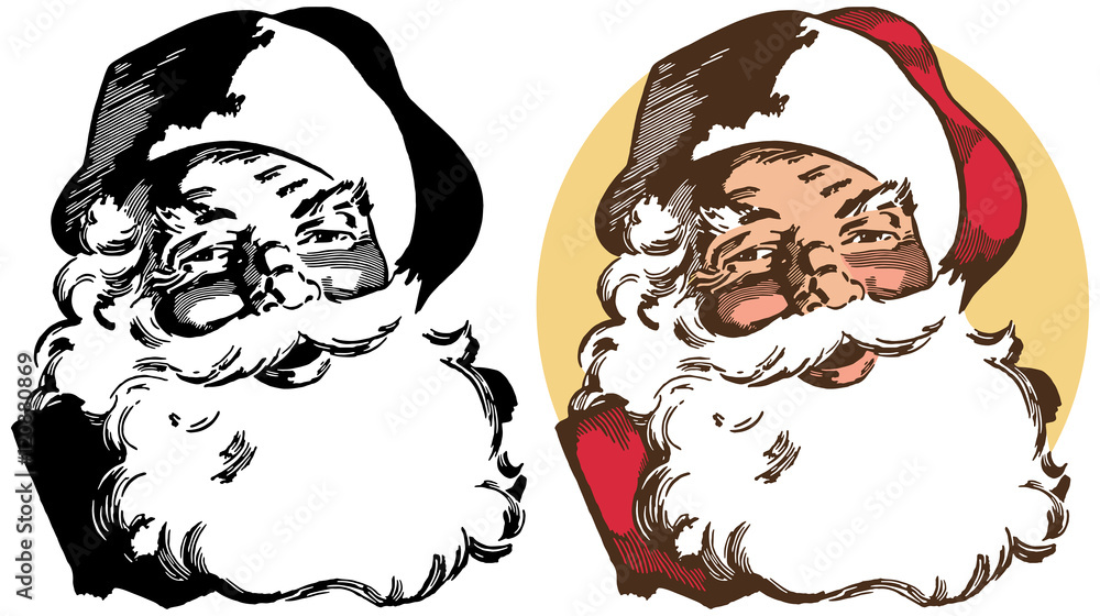 Portrait of Santa Claus Portrait of Santa Claus