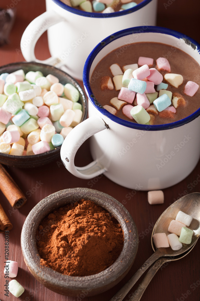 hot chocolate with mini marshmallows cinnamon winter drink hot chocolate with mini marshmallows cinnamon winter drink