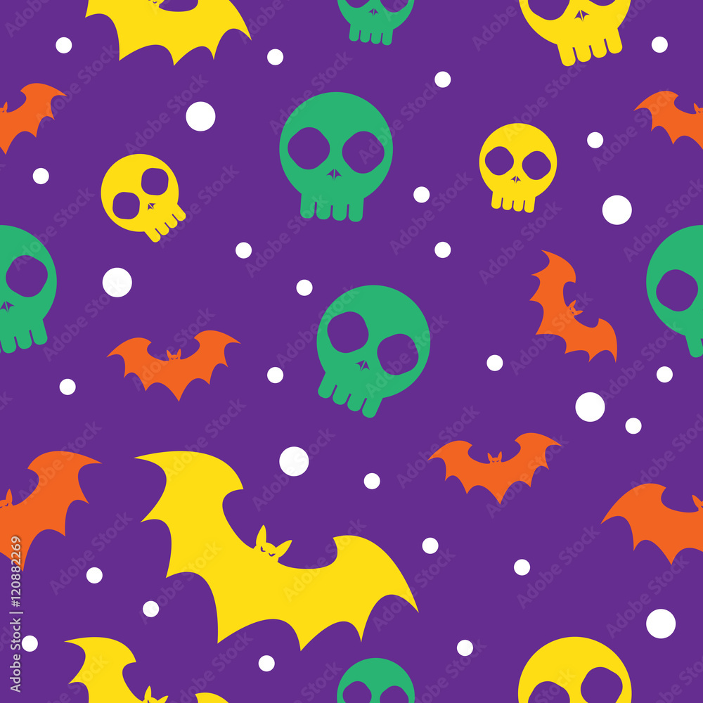 skull bat pattern skull bat pattern