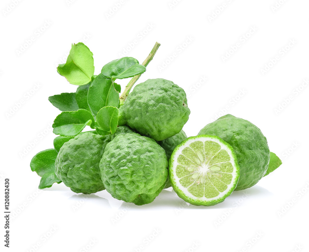 Bergamot on white background. Bergamot on white background.