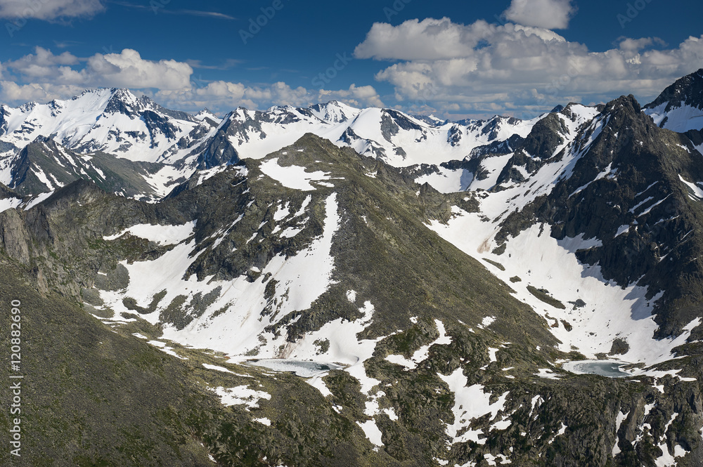 Fototapeta premium Beautiful summer landscape, Altai mountains Russia.