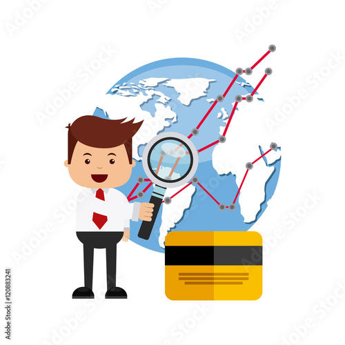 international stock exchange icons vector illustration, eps10