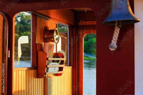 Quadro su tela Waterford, NY, USA - September 2016. Vintage tugboat festival at