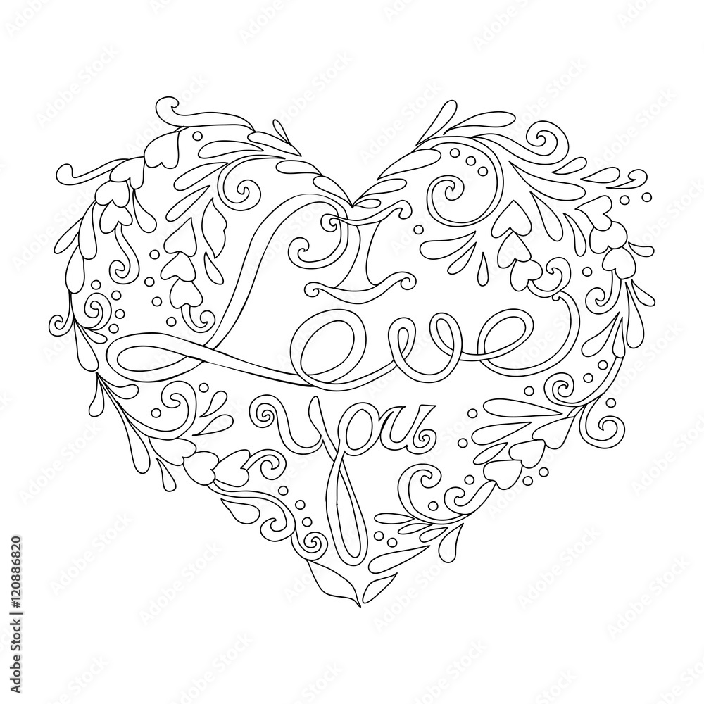 Obraz premium Decorative Love Heart.