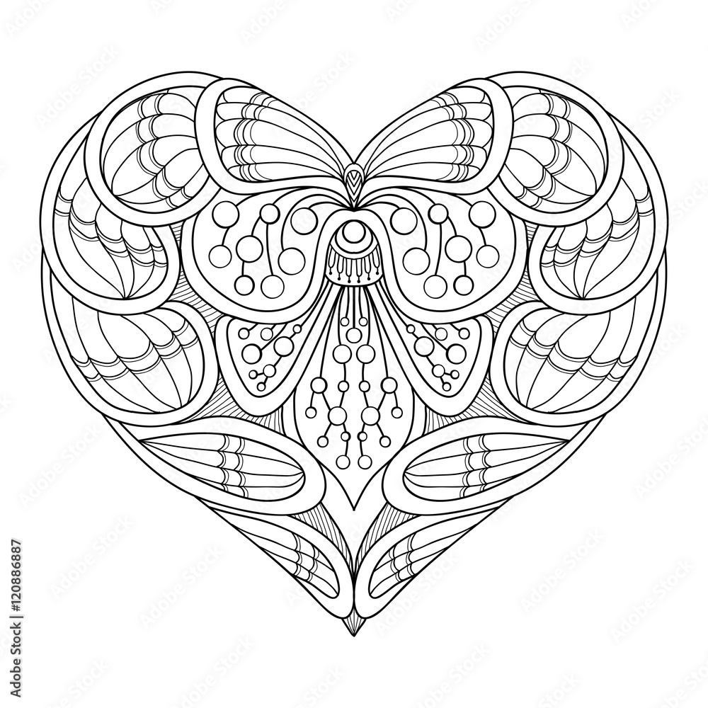 Fototapeta premium Decorative Love Heart.
