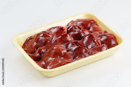 Fresh raw chicken liver