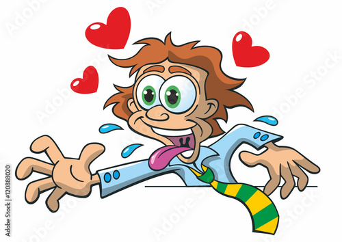 Comic Cartoon Liebe Leidenschaft 