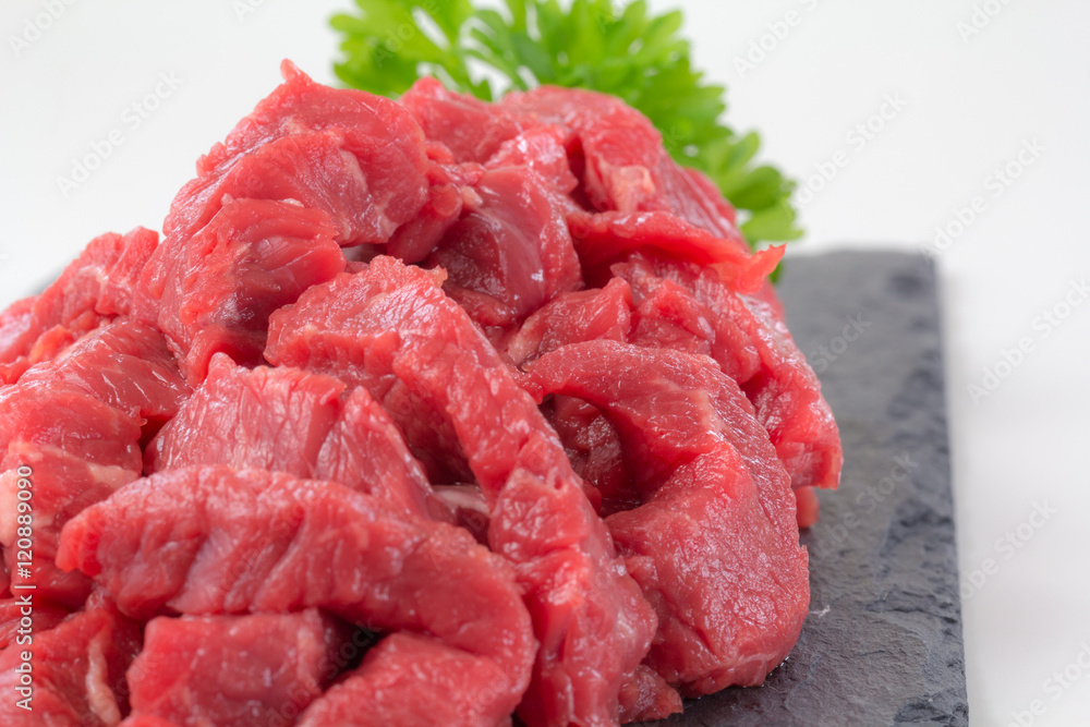 Vorbereitung für die Asia-Pfanne - Fleisch, frisch vom Metzger Vorbereitung für die Asia-Pfanne - Fleisch, frisch vom Metzger
