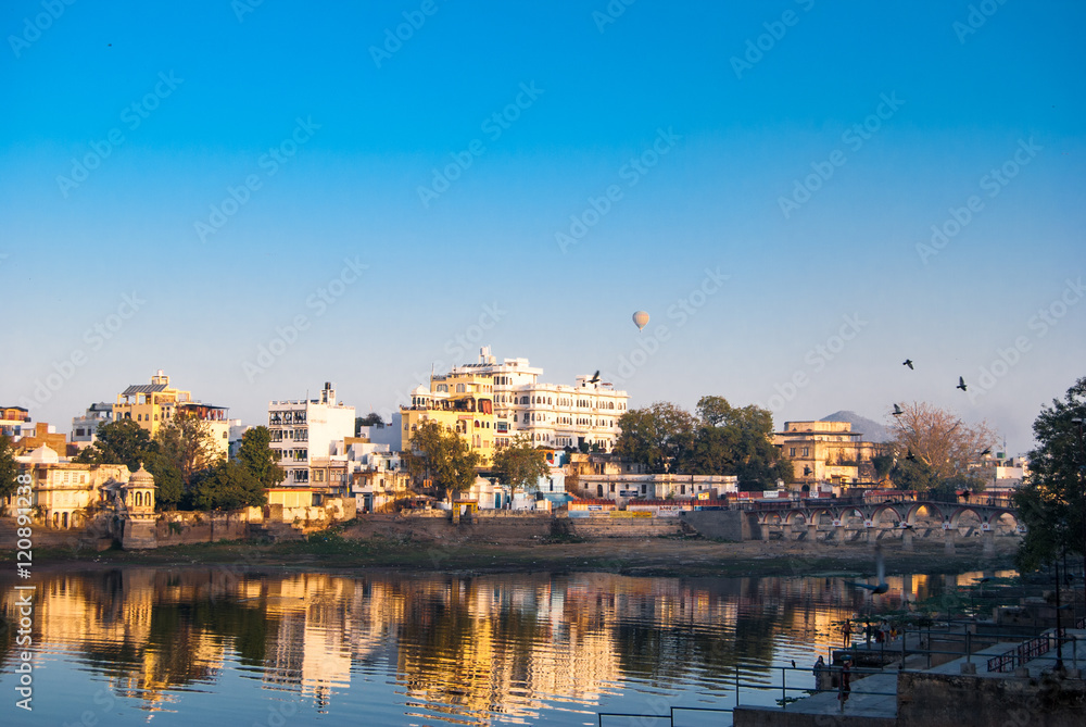 Udaipur, Rajasthan, India. Lake Pichola Udaipur, Rajasthan, India. Lake Pichola