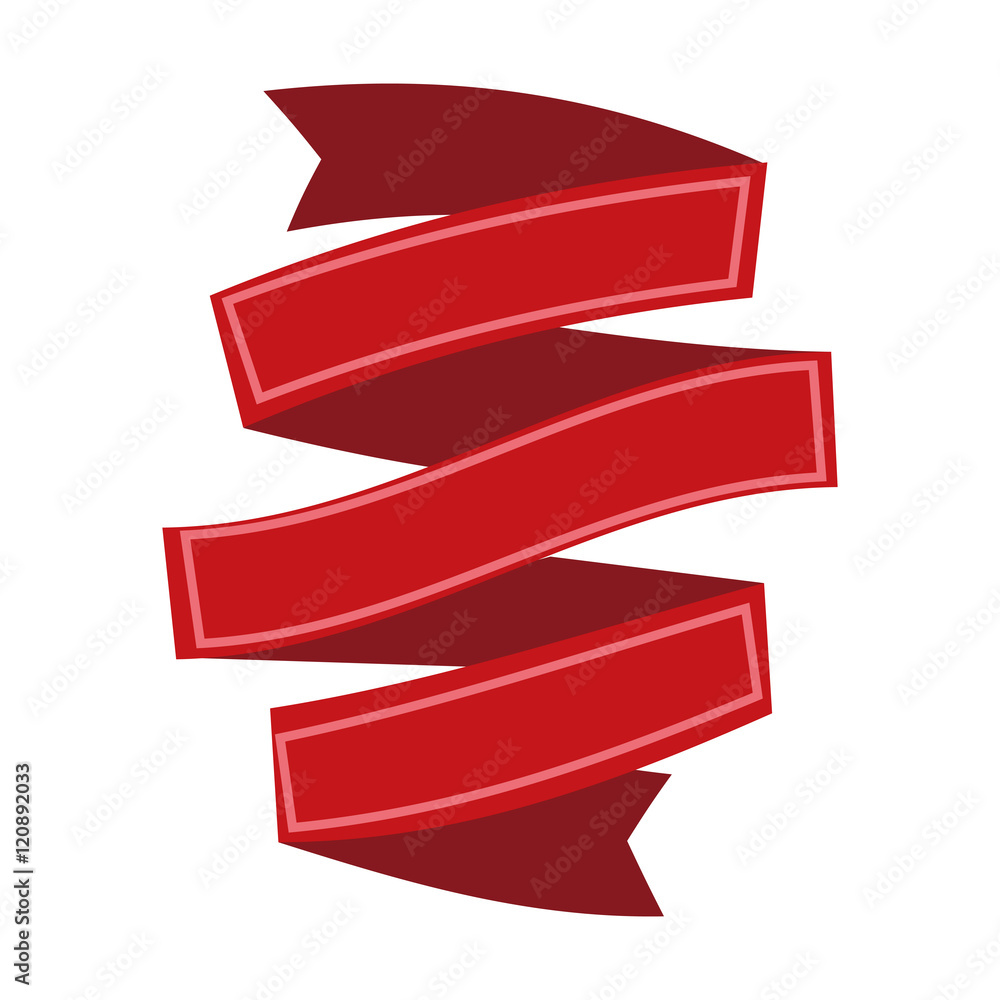 red ribbon template banner element decoration label. vector illustration red ribbon template banner element decoration label. vector illustration