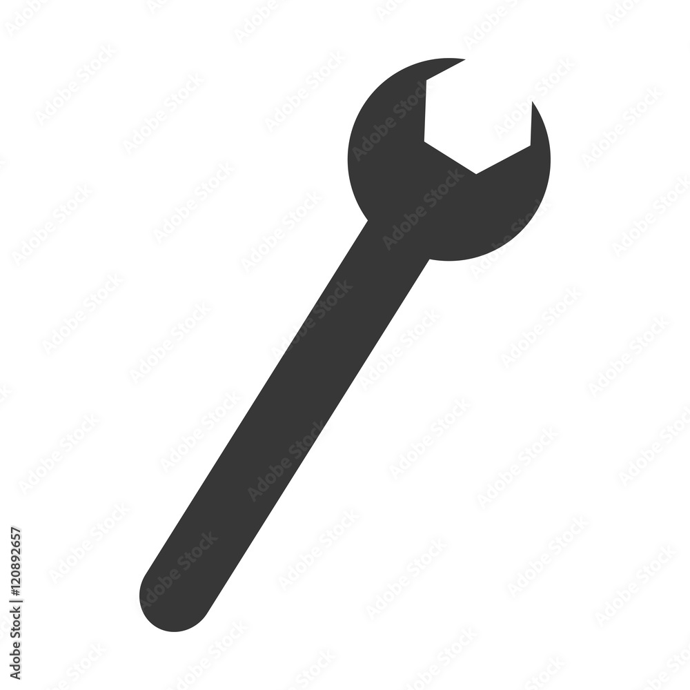 wrench repair and fix construction tools equipment vector illustration wrench repair and fix construction tools equipment vector illustration