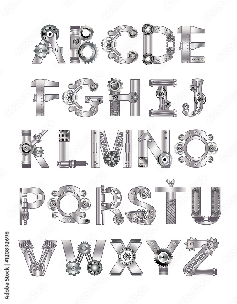 Alphabet of the tools and technical facilities Alphabet of the tools and technical facilities