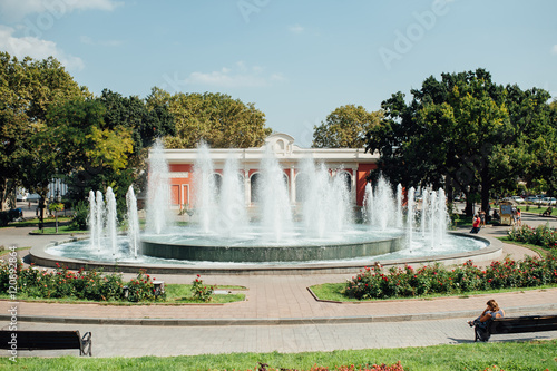 Urban public fountain - Odessa, Ukraine, sept 8