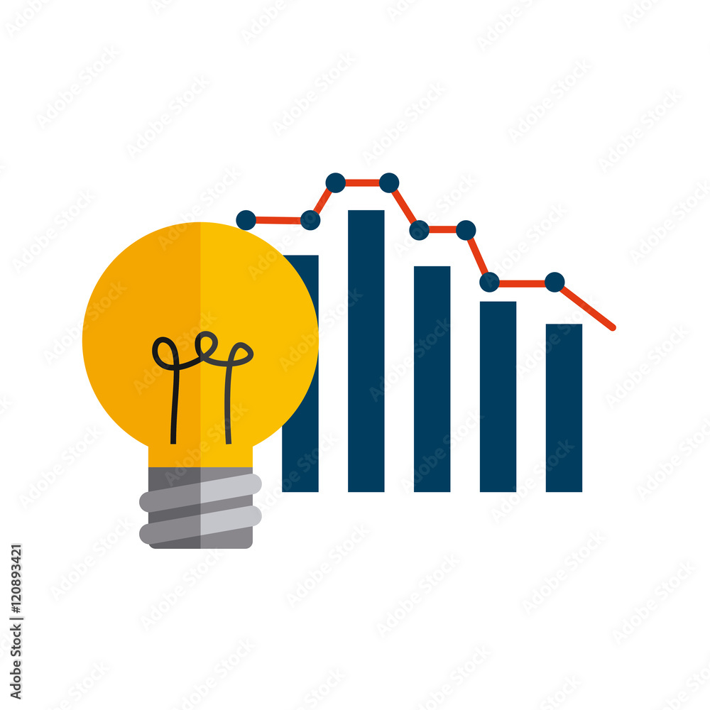 bulb light with business icon vector illustration design bulb light with business icon vector illustration design