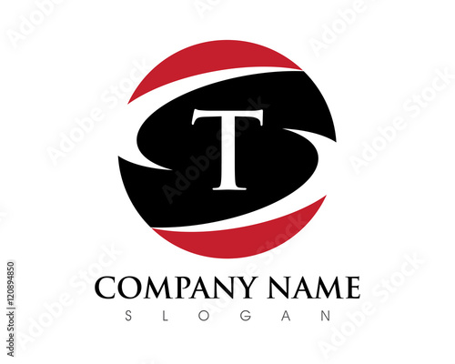 T Letter Circle Logo