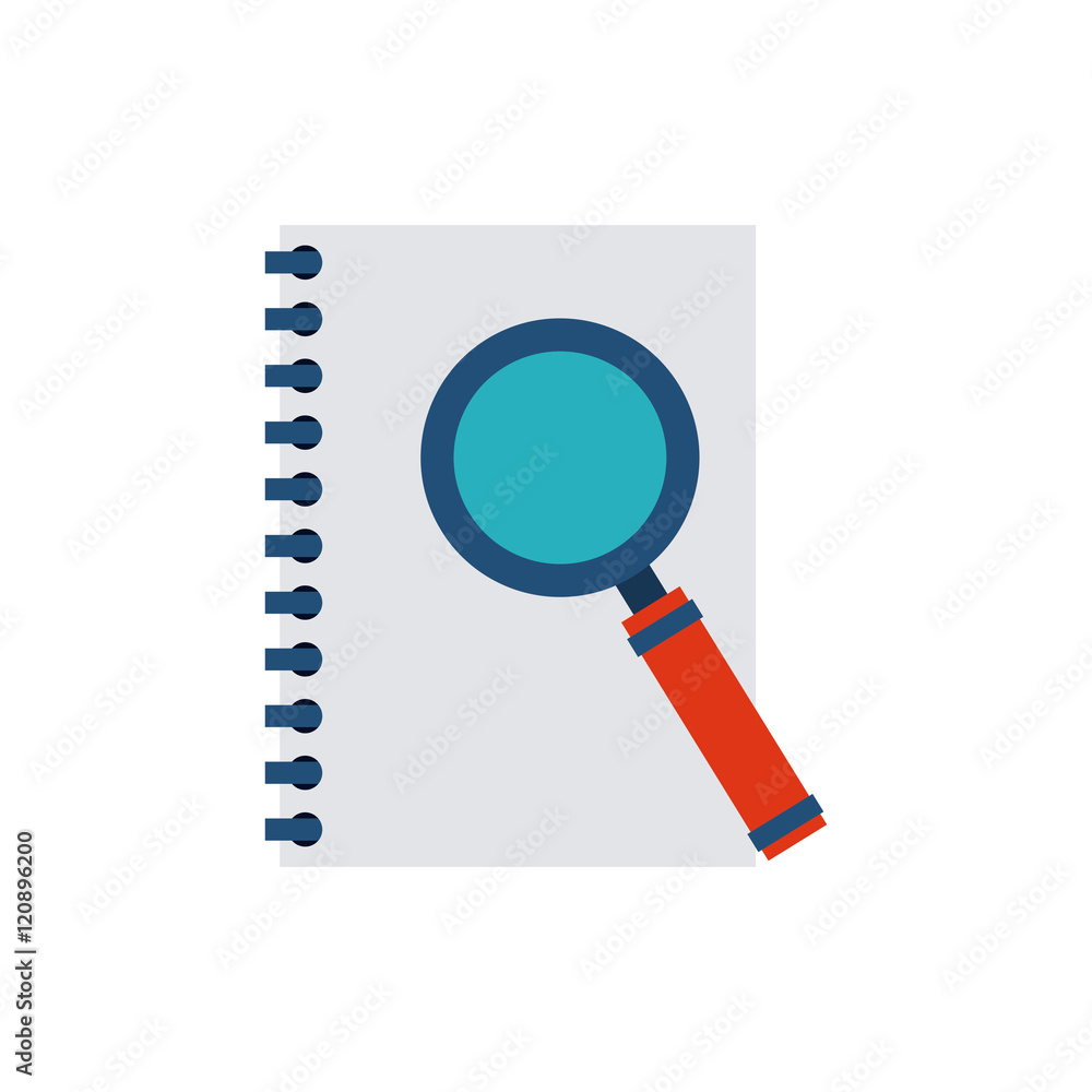 notebook with business icon vector illustration design notebook with business icon vector illustration design