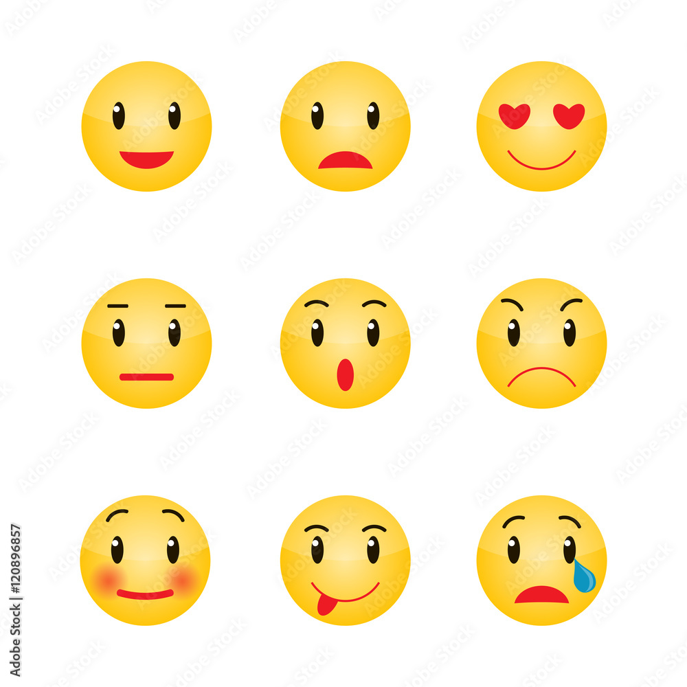 Set of Emoticons. Set of Emoji Set of Emoticons. Set of Emoji