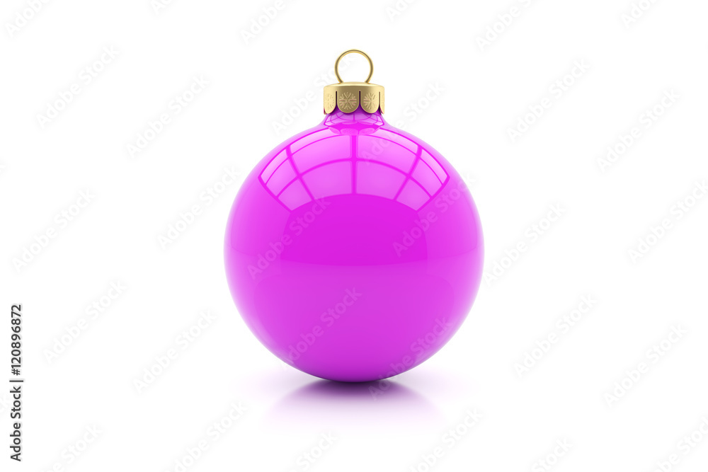 Weihnachtskugel pink