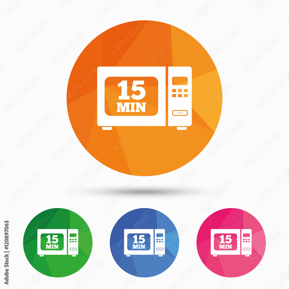 Cook in microwave oven sign icon. Electric stove Cook in microwave oven sign icon. Electric stove
