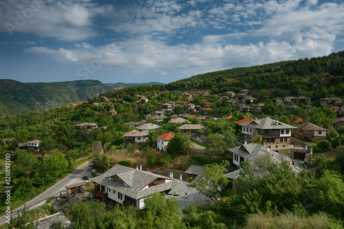 Summer time along the streets of Leshten village, Bulgaria photo