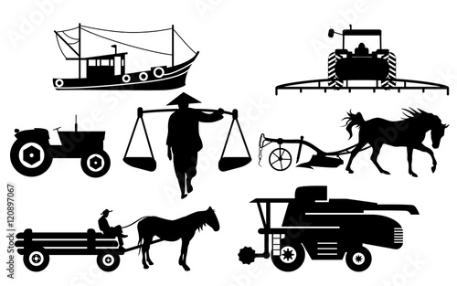 Agricultural silhouettes
