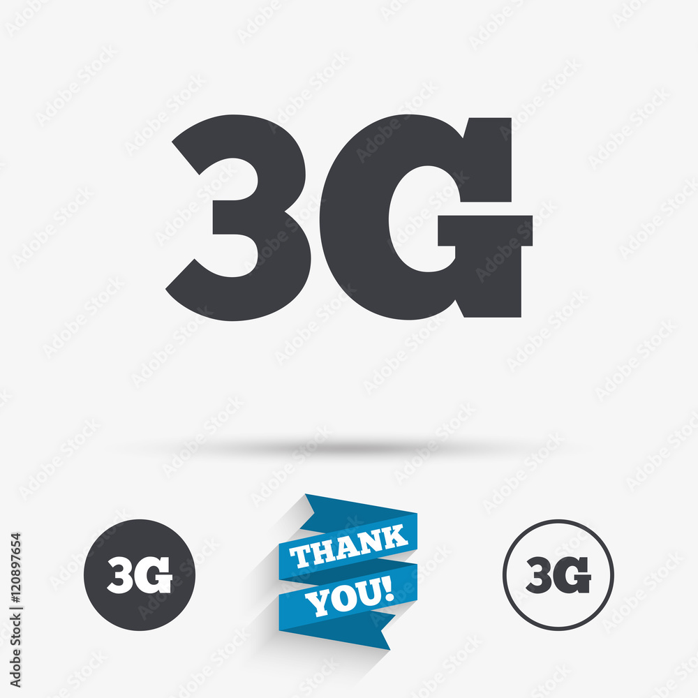 3G sign. Mobile telecommunications technology. 3G sign. Mobile telecommunications technology.