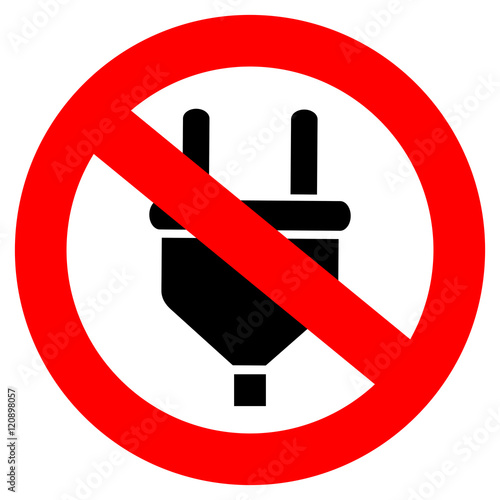 No charging sign
