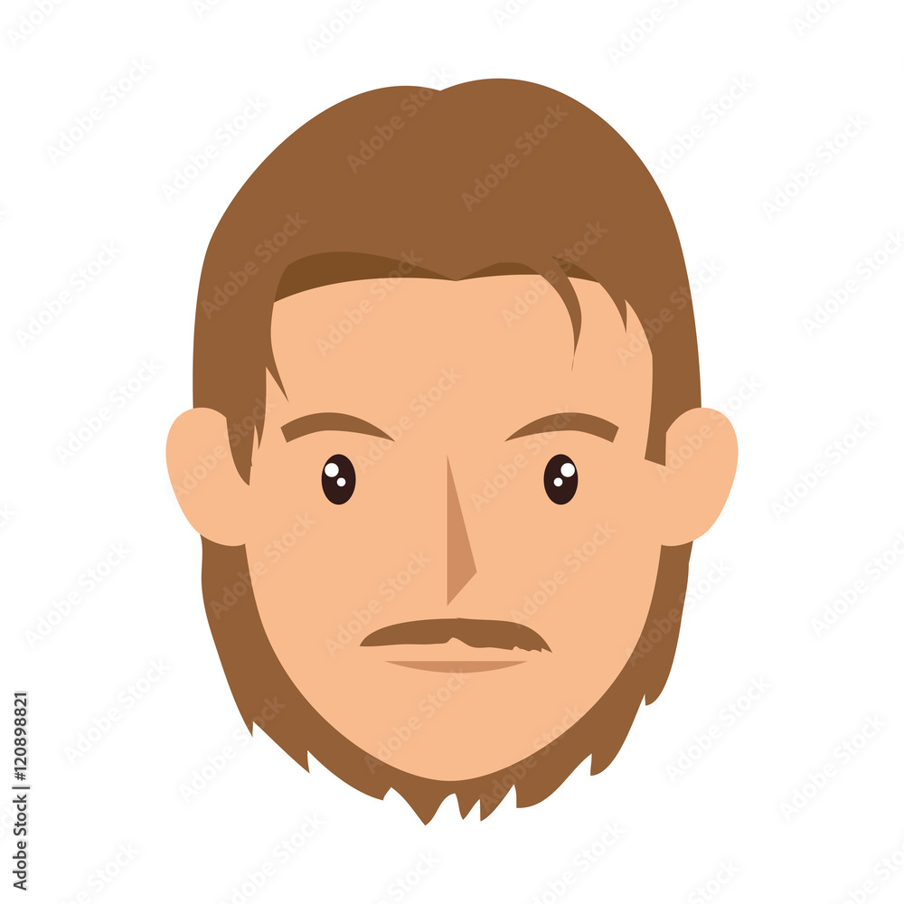 avatar man face cartoon. male person. vector illustration avatar man face cartoon. male person. vector illustration