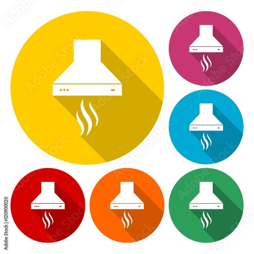 Kitchen hood icon. Vector illustration.
