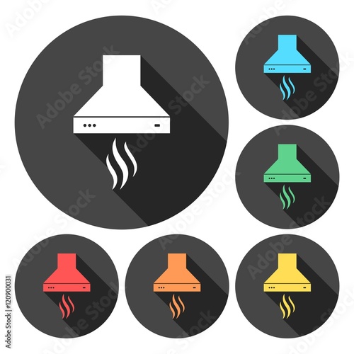 Kitchen hood icon. Vector illustration.